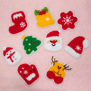 Listo <span class=keywords><strong>Para</strong></span> Enviar Al Por Mayor Bordado Ciervo Feliz <span class=keywords><strong>Navidad</strong></span> Hierro En Parches Bordados Parche Chenile <span class=keywords><strong>Navidad</strong></span> Chenille Parches - Product Image 1