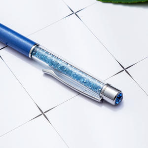 Stylo à bille promotionnel en cristal pour femme, avec pierres précieuses, paillettes magiques et logo - Product Image 4