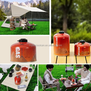 <span class=keywords><strong>Precio</strong></span> al por Mayor, Lata de <span class=keywords><strong>Butano</strong></span> Vacía Personalizada de 450g con Válvula de Rosca, Recipientes de Gas Propano para Viajes de Camping - Product Image 5