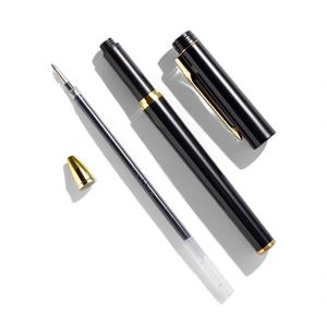 Bolígrafos Personalizados para Regalo Empresarial, Delgados, en Negro, Blanco y Azul, Punta de 0.5mm, Metálicos, Económicos, con Logotipo - Product Image 4
