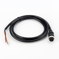 Câble de connexion moulé par injection avec fiche d'aviation métallique GX16, spécifications de 2 à 10 broches, câble d'extension 1M, connecteurs mâle-femelle