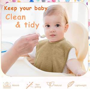 ผ้ากันเปื้อนเด็กแบบสวมเต็มตัว ผ้าเทอร์รี่ พร้อมกระดุมแป๊ก ได้รับการรับรองมาตรฐาน Okeo-tex 100 - Product Image 4