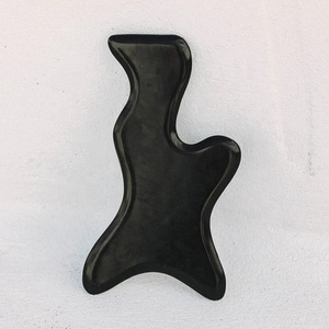 Strumento personalizzato per la terapia fisica del corpo nero grande Bian Stone <span class=keywords><strong>Gua</strong></span> <span class=keywords><strong>Sha</strong></span> Tool Guasha Board massaggiatore per il corpo per la terapia delle gambe e della schiena - Product Image 3