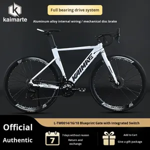 <span class=keywords><strong>Bicicleta</strong></span> de Carretera DomeRide con Manubrio Curvo de Aleación de Aluminio, Frenos de Disco Dobles, Horquilla con Suspensión, Cableado Interno, Ruedas 700C*28c - Product Image 3