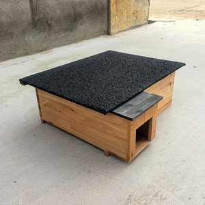 Casa riccio in legno moderna all'aperto gabbia per animali piccoli animali ibernazione rifugio e stazione di alimentazione - Product Image 5