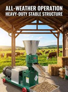 Moulin à granulés d'aliments pour animaux à haute efficacité, machine de traitement des grains et de la paille pour usage agricole - Product Image 4