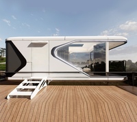 Assemblage Conception détachable Camping Resort Capsule Hotel Modern Luxury 20Ft 40Ft Mobile Space Capsule