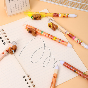 Hot DAHOUFA Cute <span class=keywords><strong>D</strong></span> Cartoon Capibara mm Press Neutral Pen Set con Black Signature Pens Anime Kawaii Stationery Gel Pens - Product Image 4