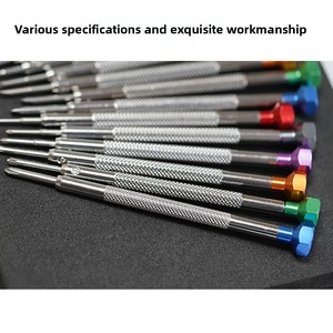 أدوات إصلاح الساعات، مفكات سداسية ومسطحة ومتقاطعة، مصنوعة من الكروم فاناديوم والفولاذ عالي السرعة، مجموعة كاملة - Product Image 3