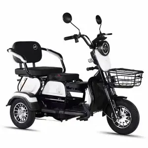 2024 yeni stil moda yolcular için yetişkin en iyi güvenlik çin fabrika 3 tekerlekler elektrikli bisiklet güneş elektrikli Scooter