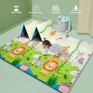 Customize Foldable Foam Baby Play Mat Extra Large Waterproof Activity Playmats for Babies Toddlers Infants Play &amp; Tummy <strong>Time</strong> - Product Image 1