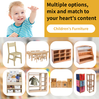 Table Montessori en bois massif en forme de lune, mobilier pour garderie, école maternelle, crèche, table d'apprentissage pour enfants, utilisation en classe