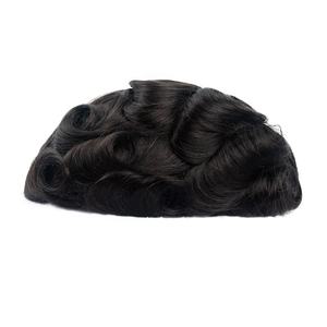 Yuanzhen - Toppee de Cabello Humano Natural Remy con Base de PU de Seda 8x10, Color Natural para Hombre, Precio al por Mayor, en Stock - Product Image 2