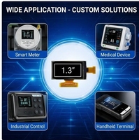 Module d'affichage PMOLED de 2,36 pouces, 128x22 SSD1305, écran OLED jaune ambre, FPC 24 broches pour instruments industriels