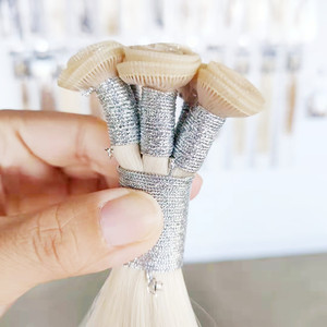 Chất Lượng Cao Salon Chuyên Nghiệp Tóc Con Người Dệt, Thương Hiệu Nổi Tiếng Nhà Máy PU Silk Flat Tóc Sợi Ngang - Product Image 3