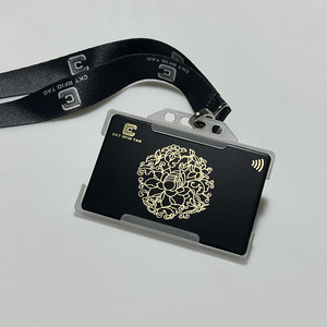 บัตรธุรกิจ NFC แบบเปล่า บัตรธุรกิจโลหะสีดำ ผู้ผลิตบัตรธุรกิจ - Product Image 2