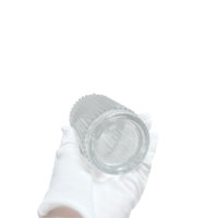 Diffuseur de parfum en verre transparent de luxe 200 ml avec bouchon à vis et bâtonnets en fibre, impression sérigraphique