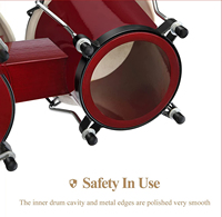 Best Bongo Drums 6.5" and 7.5" Congas Drums for Kids Adults Beginners Professional Wood Percussion Instrument(BOG105D)