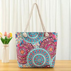 Sac fourre-tout en toile rayée personnalisé avec logo imprimé, recyclable, de haute qualité, coloré – Offre Spéciale - Product Image 4