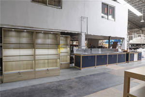 מותאם אישית במפעל מחיר מטבח חנות תצוגת Showcase הקמעונאי עץ זכוכית Showcase סכין ויטרינות - Product Image 5