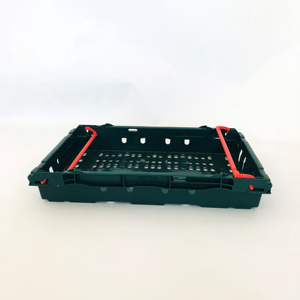 Cesta <span class=keywords><strong>de</strong></span> Plástico Perforada Apilable para Verduras con Asa <span class=keywords><strong>de</strong></span> Agarre, Compra al por Mayor |   Caja Apilable para Frutas para Uso en Supermercados - Product Image 3
