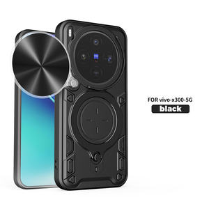 Étui de téléphone magnétique Lichicase résistant aux chutes avec motif CD et cache-objectif coulissant pour <span class=keywords><strong>VIVO</strong></span> X300 FE Y500i Y31D V70 FE - Product Image 1