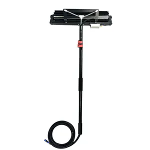 Photovoltaic Panel Cleaning Roller Brush with Telescopic Water Fed Pole