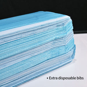 20 unids/bolsa Baberos lavables para adultos bolsillo de arroz para ancianos portátil impermeable alimentación almuerzo comida ancianos desechables envejecido para personas mayores - Product Image 3