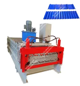 Doppelschicht-Metallplatte Trapez-Fliesenherstellungsmaschine Dachblech-Herstellungsmaschine
