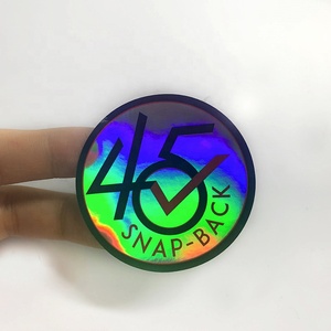 Custom Plastic Laser Printer Hologram Round Logo Labels Roll