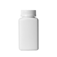 Vente en gros 100ml 175ml 250ml Bouteille à pilules en plastique PE blanc Bocaux à capsules en plastique avec couvercles