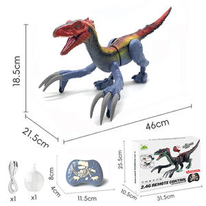 2.4G Simulation RC Dino Marche <span class=keywords><strong>Velociraptor</strong></span> Robot Jouets Électrique Marche Dino Jouets Avec Fonction De Pulvérisation - Product Image 4