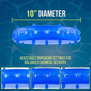 Distributeur de produits chimiques flottant en plastique de haute qualité pour piscine et <span class=keywords><strong>spa</strong></span> pour <span class=keywords><strong>utilisation</strong></span> en extérieur de comprimés de chlore et de <span class=keywords><strong>brome</strong></span> - Product Image 4