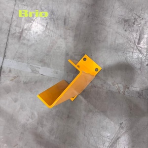 Poteaux d'angle de protection en <span class=keywords><strong>acier</strong></span> BRIO pour rayonnages, hauteur 400 mm, usage atelier/entrepôt/supermarché, épaisseur 5 mm, jaune - Product Image 4