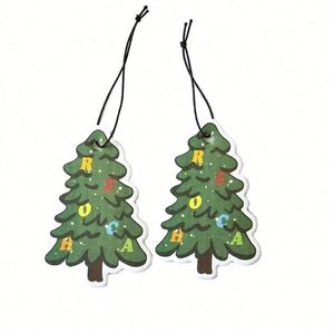 Promotional Custom logo Paper Card <b>Car</b> Perfume Hanging <b>Car</b> air Freshener Perfume <b>Trees</b> Absorbent Essential Oil Paper Packaging - Product Image 1