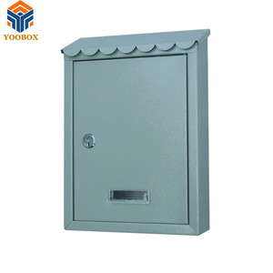 Vintage de seguridad con forma de Casa americano de metal fundido buzones montado en la pared de correo <span class=keywords><strong>postal</strong></span> carta caja - Product Image 1