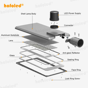 Lámpara LED Hofoled de 50W-200W para Estacionamiento, Lámpara de Caja para Uso en Carreteras, 5000K Blanca, con Fotocélula de Encendido/Apagado Automático al Anochecer/Amanecer - Product Image 4