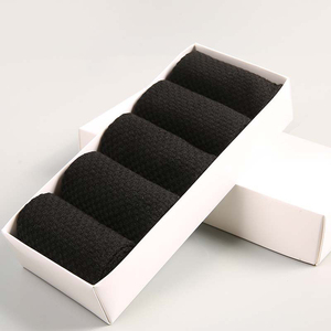 Calzini da Uomo Personalizzati in Fibra di Bambù Nera, Altezza Media, Logo Personalizzato, Assorbenti, <span class=keywords><strong>per</strong></span> Business e Tempo Libero, Deodoranti - Product Image 4