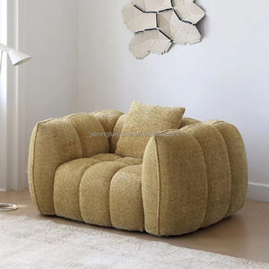 قماش مخملي حديث فاخر ، أبيض مضغوط ، مع ملء الإسفنج لأثاث المنزل أو مراكز التسوق - Product Image 5