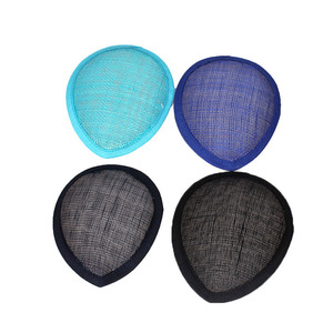 13X10cm DIY Water Drop Shape Party <strong>Hats</strong> Base Small Droplet Sinamay Fascinator Base - Product Image 4