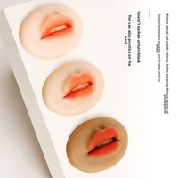 Module de pratique de tatouage pour lèvres pulpeuses, en silicone 3D, pour l'entraînement au tatouage semi-permanent et au blanchiment des lèvres