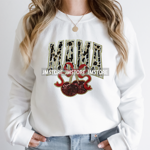 Roze Hond Kat Mama Coquette Moederdag Moeder Leven Liefde Glitter Rand Ijzer Op Heat Press Chenille Patches Voor Sweatshirts Tassen - Product Image 2
