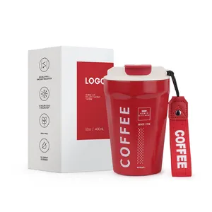 Edelstahl-Kaffeekannenbehälter 12 Unzen hält das Wasser 24 Stunden kalt und 12 Stunden warm individuelles Design und Logo Doppelwand