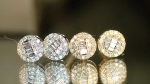 Xinfly Custom 18K Gold Jewelry Wholesale Engraved Stud Earrings with Free Gift <b>Box</b> Bulk Order for MOQ 2 Pairs Fashion Accessory - Product Image 5