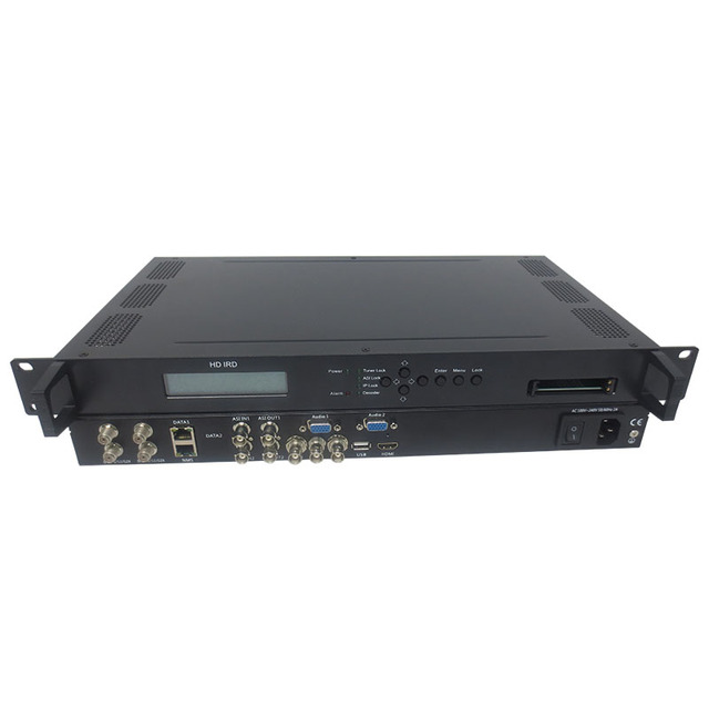 Dibview Newest Professional DVB-C ISDB-T ATSC-T DVB-T/T2 DVB-S/S2 DVB-S2X to HEVC H.265 HD IRD Decoder With Two CAMs/CIs