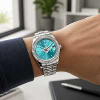 Montre pour homme en acier inoxydable, mouvement à quartz japonais, étanche 5 bars, boussole de plongée, design simple, fermoir papillon