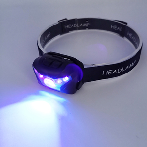 뜨거운 판매 Usb 충전식 <span class=keywords><strong>5</strong></span> Leds Uv 전조등 Blacklight 헤드 라이트 - Product Image 4
