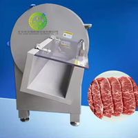 Cortadora de Carne de Acero Inoxidable de Alta Calidad con Motor Importado para Cortar Jamón, Carne de Res y Tocino Congelados en Rodajas Finas