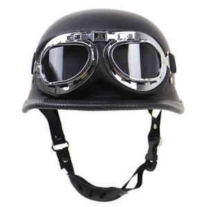 Casco de media cara con <span class=keywords><strong>gafas</strong></span> para motocicleta, patinete deportivo clásico, <span class=keywords><strong>Harley</strong></span>, patinete, patinete, patín, patín, bicicleta, Cruiser, Chopper para jóvenes y adultos - Product Image 3
