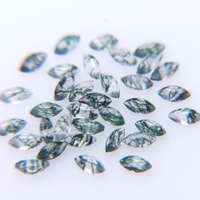 Agate mousse verte naturelle à facettes en forme d'oeil de cheval pierre précieuse traitée thermiquement pierre précieuse en vrac pour la conception de bijoux pour bagues pendentifs